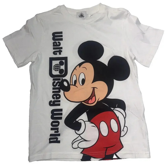 Walt Disney World Mickey Mouse Front Back Shirt Kids NWOT Rare Sold Out - Picture 1 of 15